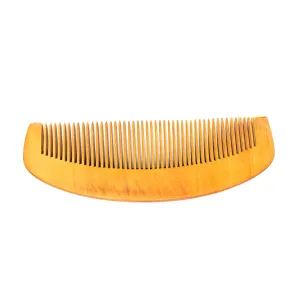 Moon Shape Wooden Hair Brush/Comb/Chiruni